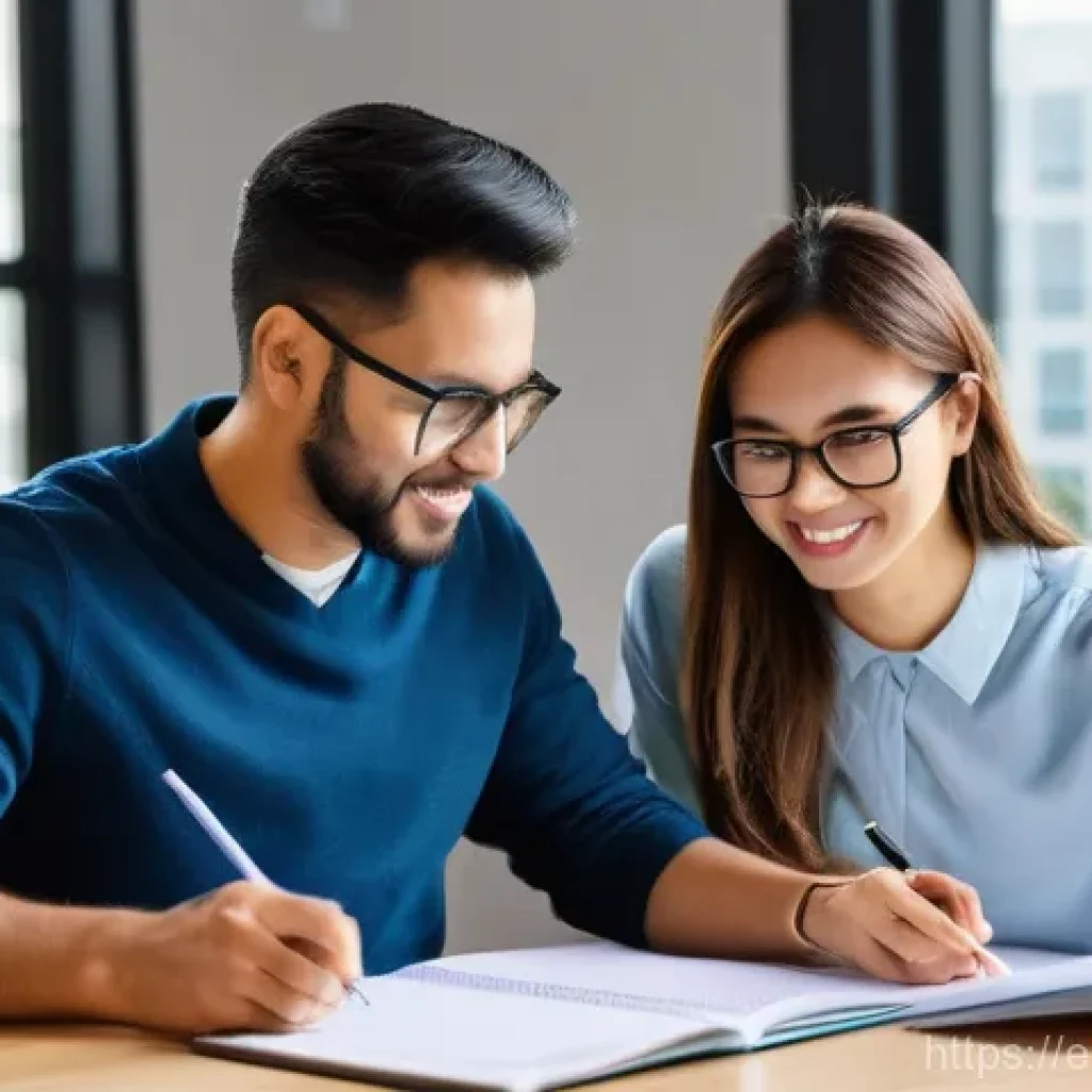 감정평가사 자격시험 준비 방법 - **Prompt 1: The Aspiring Appraiser's Study Session**
    "A diverse group of three individuals (two ...