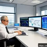 Home 19 감정평가사 자격시험 최신 기출문제 분석 - A modern professional appraisal office scene showing a focused appraiser analyzing detailed real est...